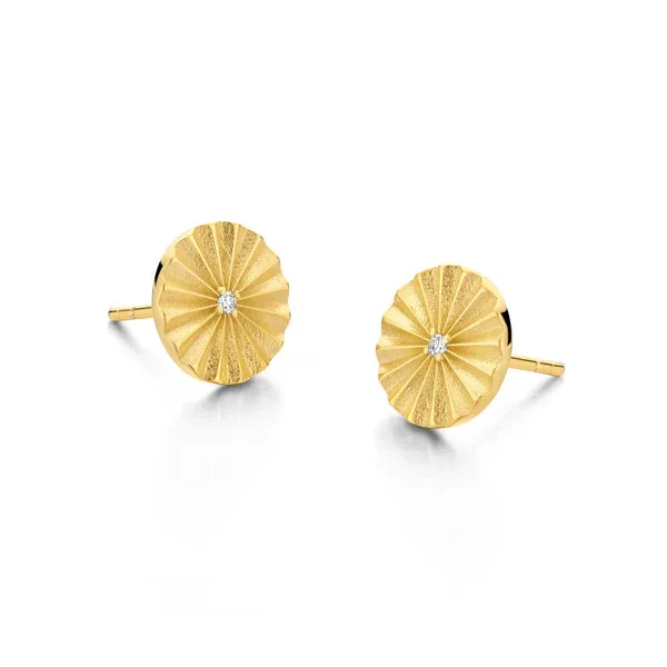 Sunshine Ohrstecker - 0,025 Ct Diamanten